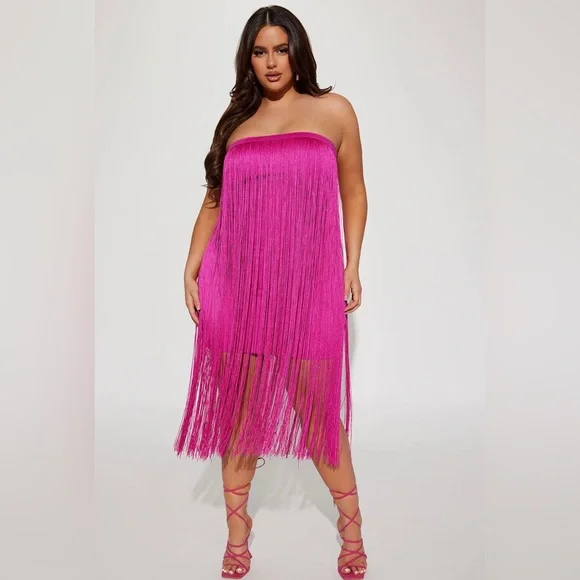 strapless open back dress Selene Earrings Violet Combo ( Limited Edition) – nelle-dk main image 0